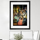 Tiger on the Prowl by GI ArtLab on GIANT ART - brown contemporary