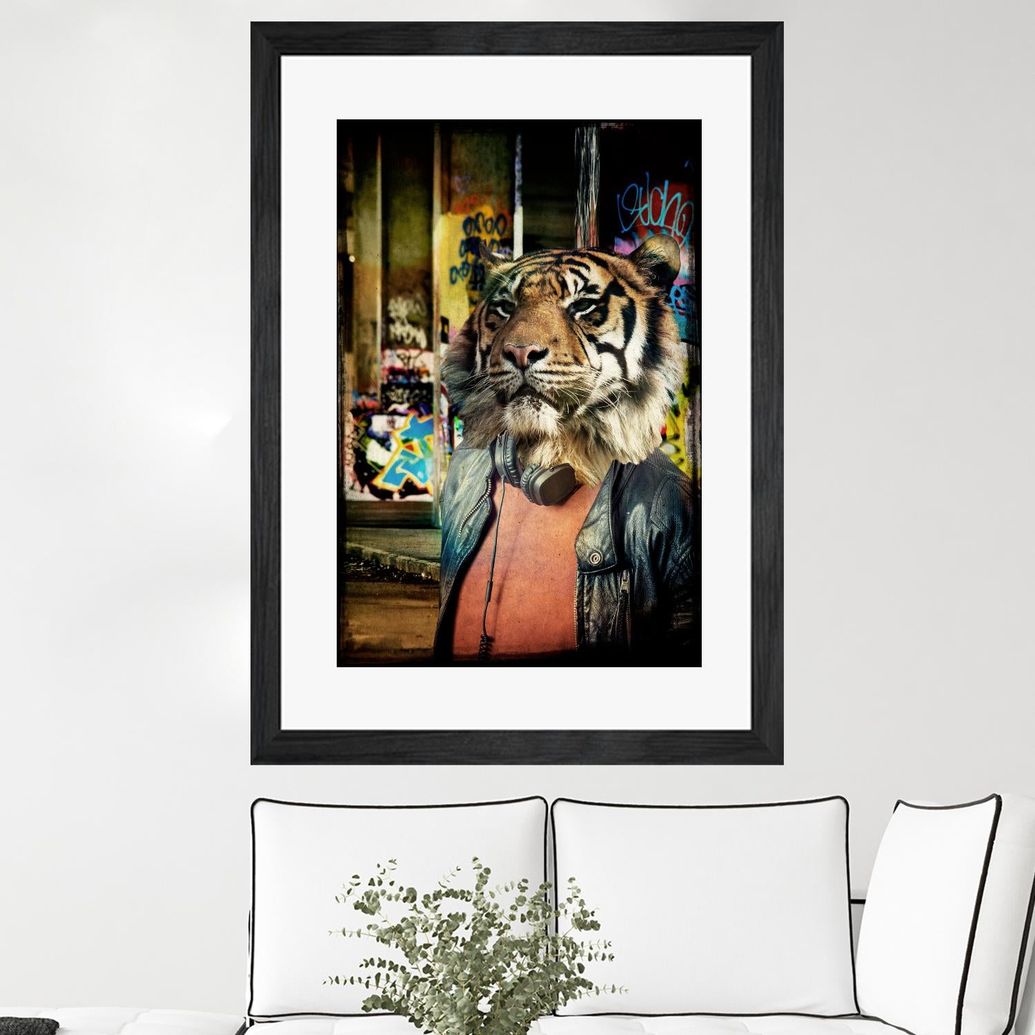 Tiger on the Prowl by GI ArtLab on GIANT ART - brown contemporary