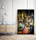 Tiger on the Prowl by GI ArtLab on GIANT ART - brown contemporary