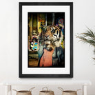 Tiger on the Prowl by GI ArtLab on GIANT ART - brown contemporary
