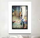 Giraffe on a Bike by GI ArtLab on GIANT ART - black contemporary