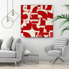 Methodical by JB Hall on GIANT ART - red abstract