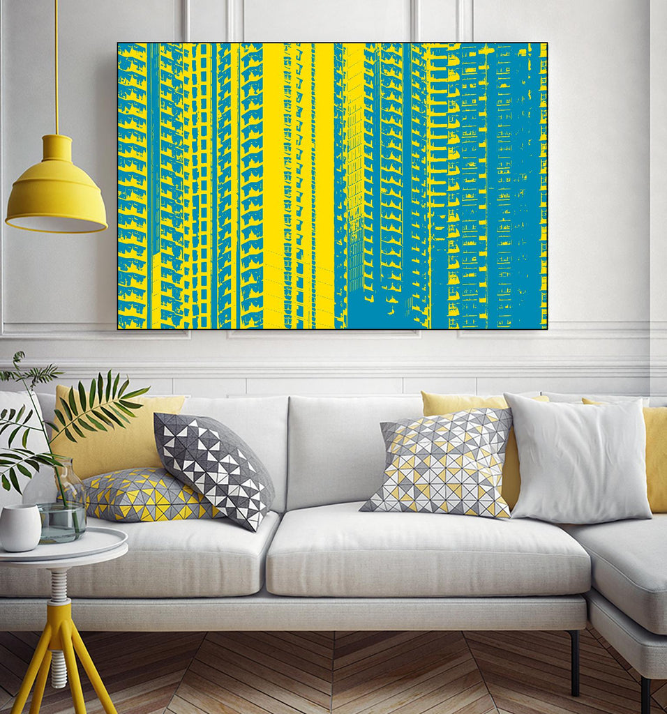 Window with a View by GI ArtLab on GIANT ART - yellow abstract
