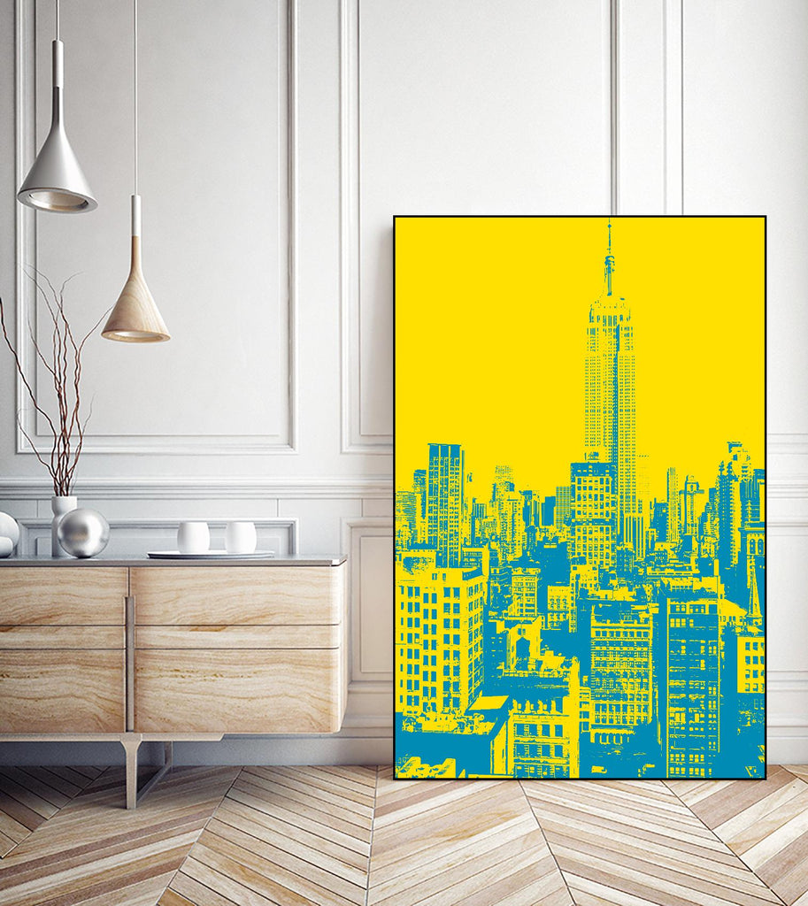 Empire State par GI ArtLab sur GIANT ART - scène de ville jaune