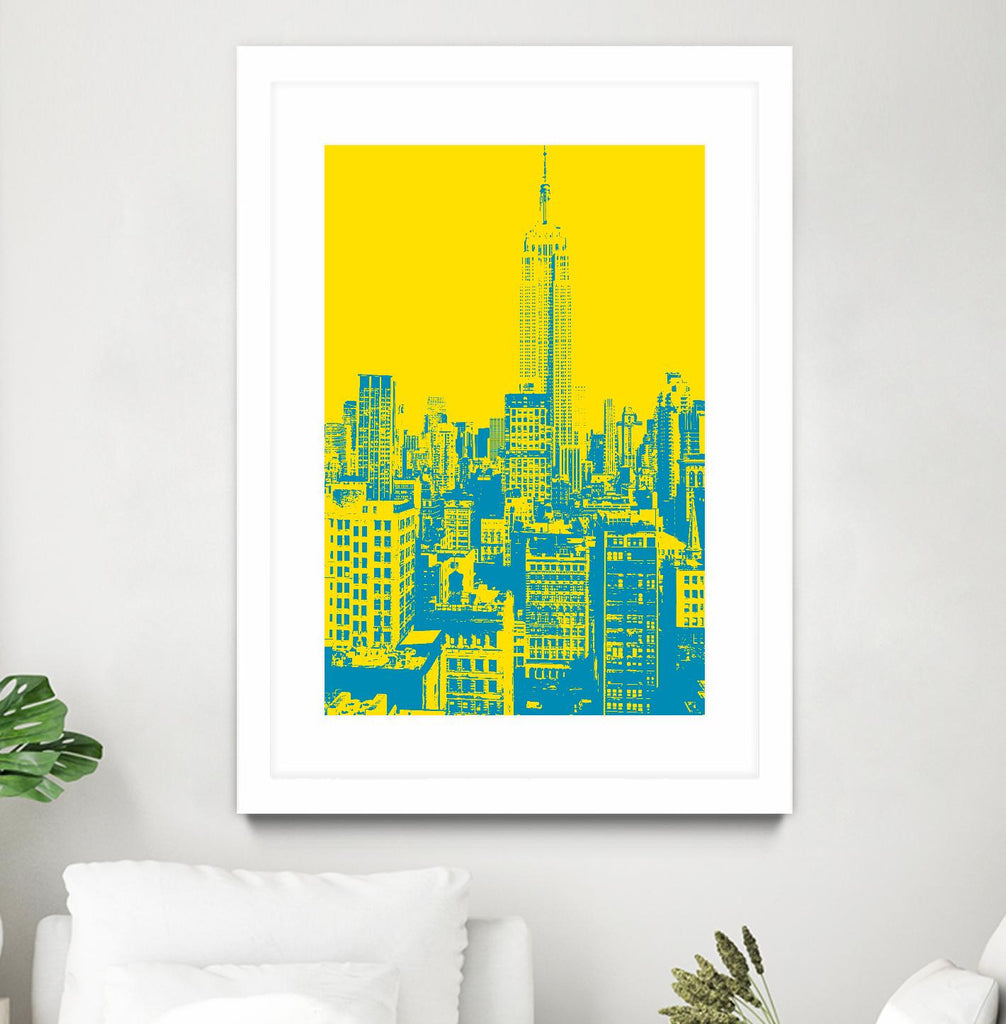 Empire State by GI ArtLab on GIANT ART - yellow city scene