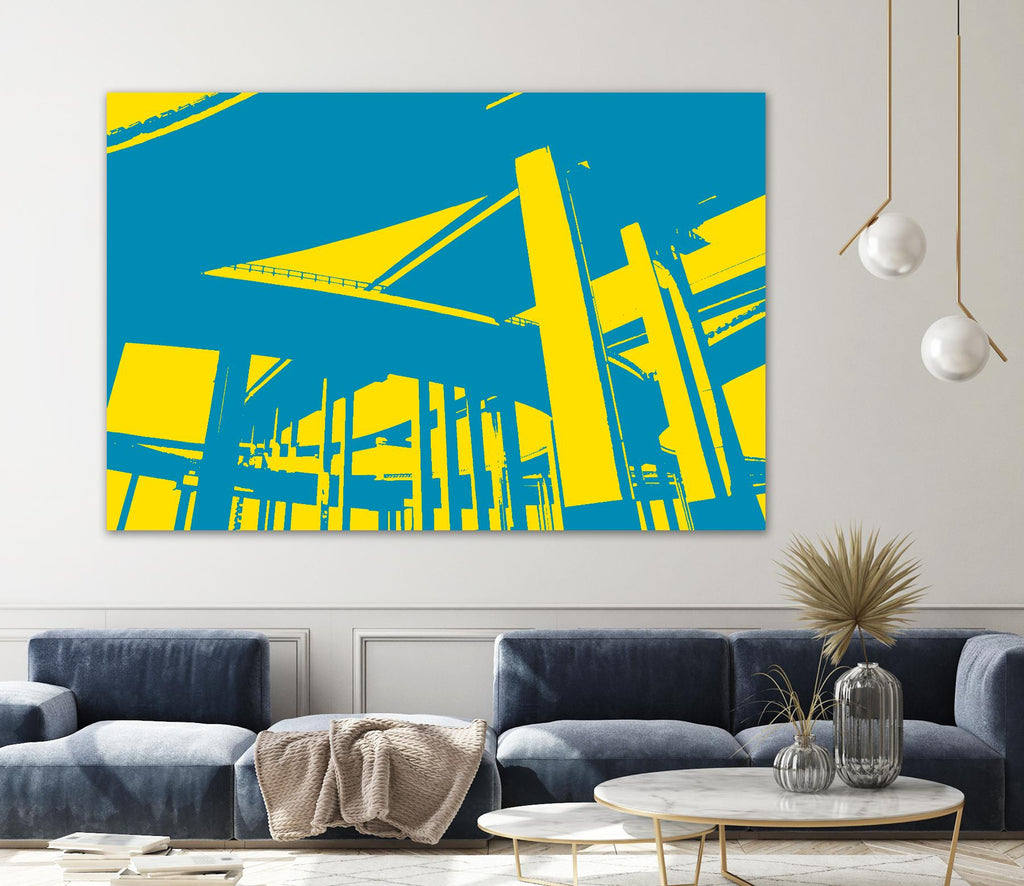 Overpass by GI ArtLab on GIANT ART - yellow city scene