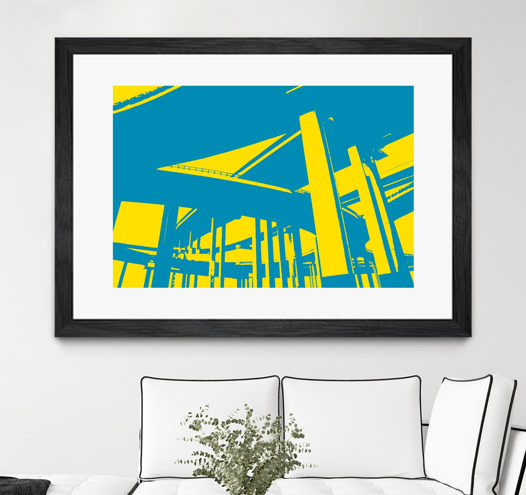 Overpass by GI ArtLab on GIANT ART - yellow city scene
