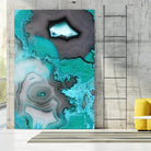 Turquoise by GI ArtLab on GIANT ART - white abstract