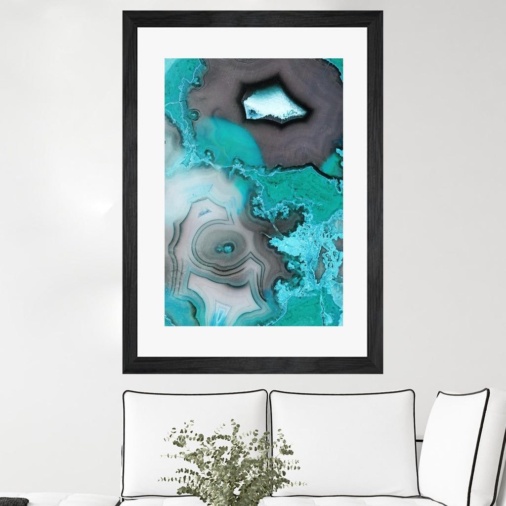 Turquoise by GI ArtLab on GIANT ART - white abstract