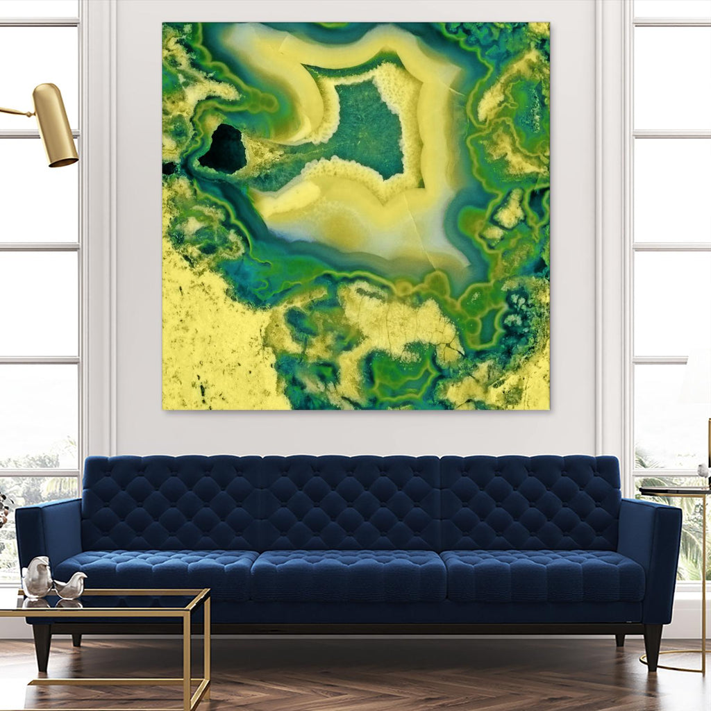 Mineral Rings Geode by GI ArtLab on GIANT ART - green abstract