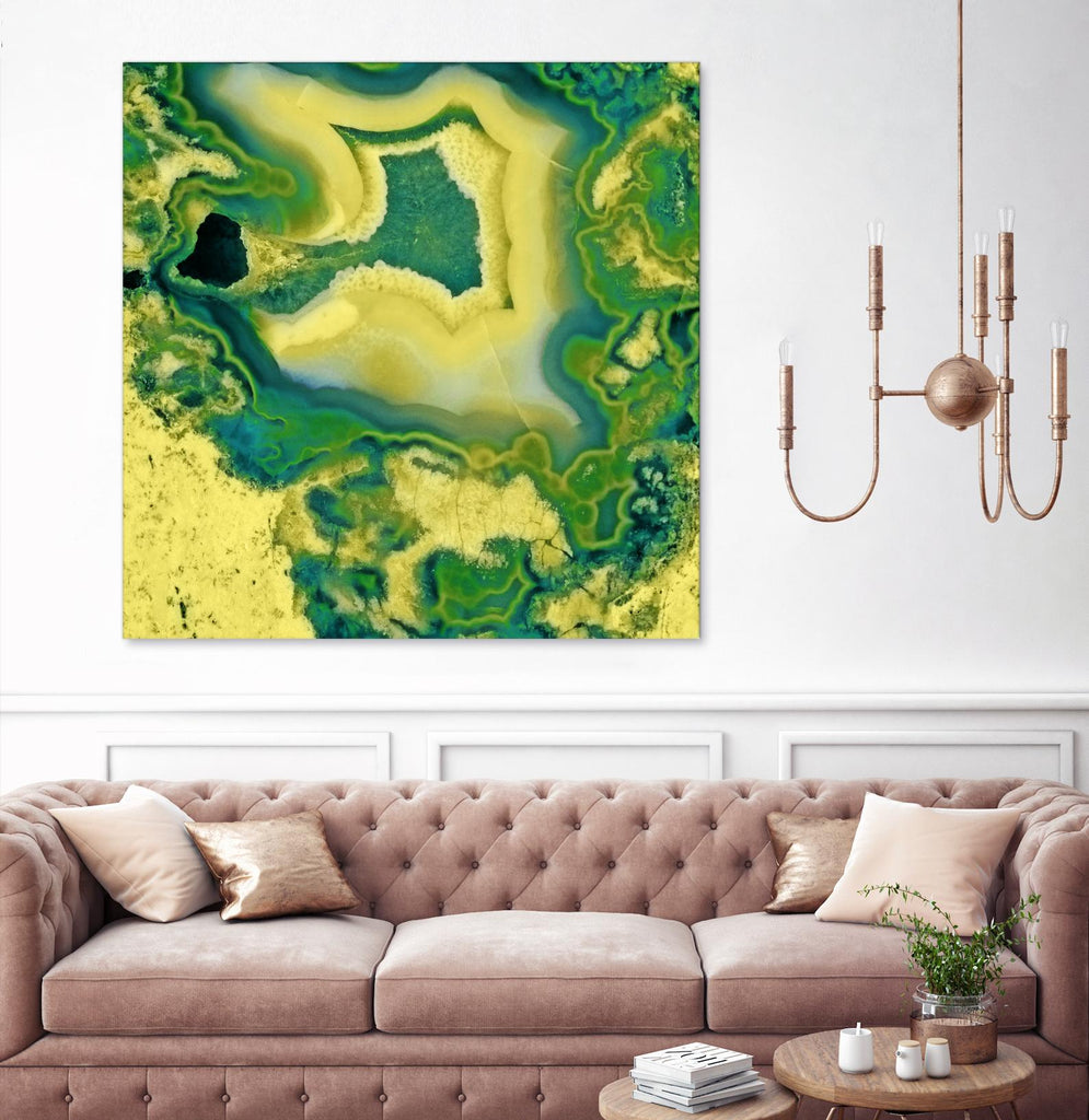 Mineral Rings Geode by GI ArtLab on GIANT ART - green abstract