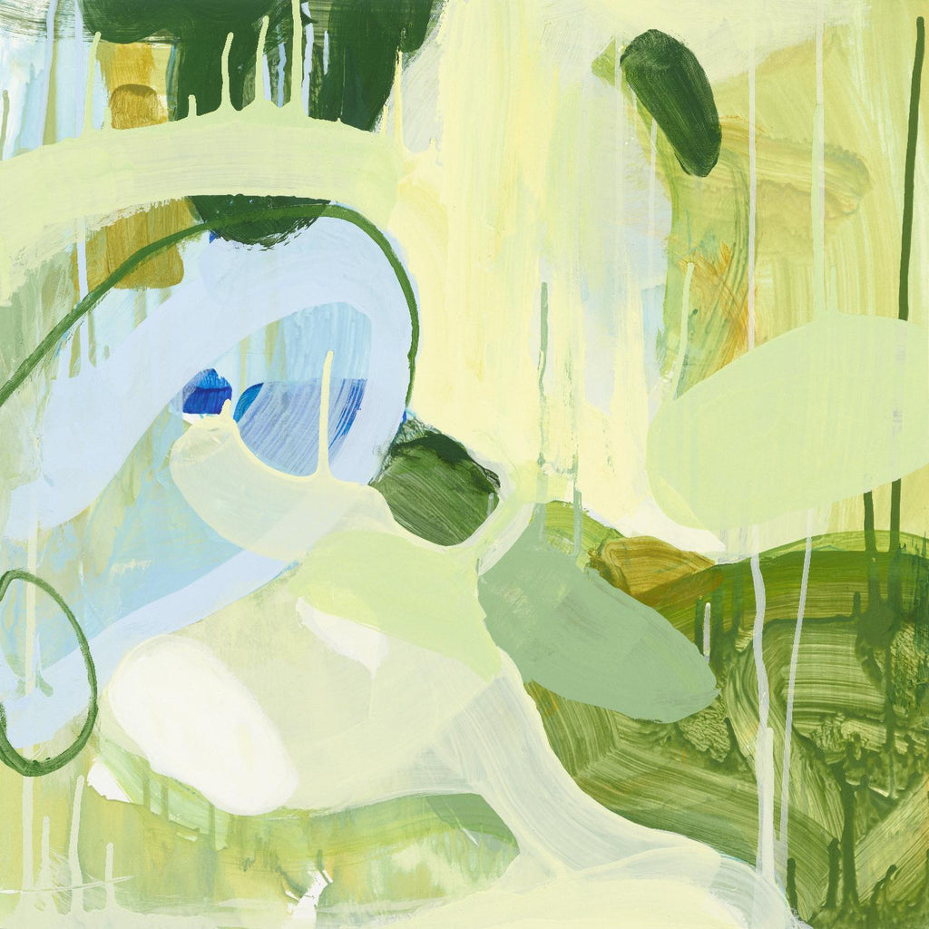 Spring Rain 2 by Glenn Allen on GIANT ART - yellow abstract