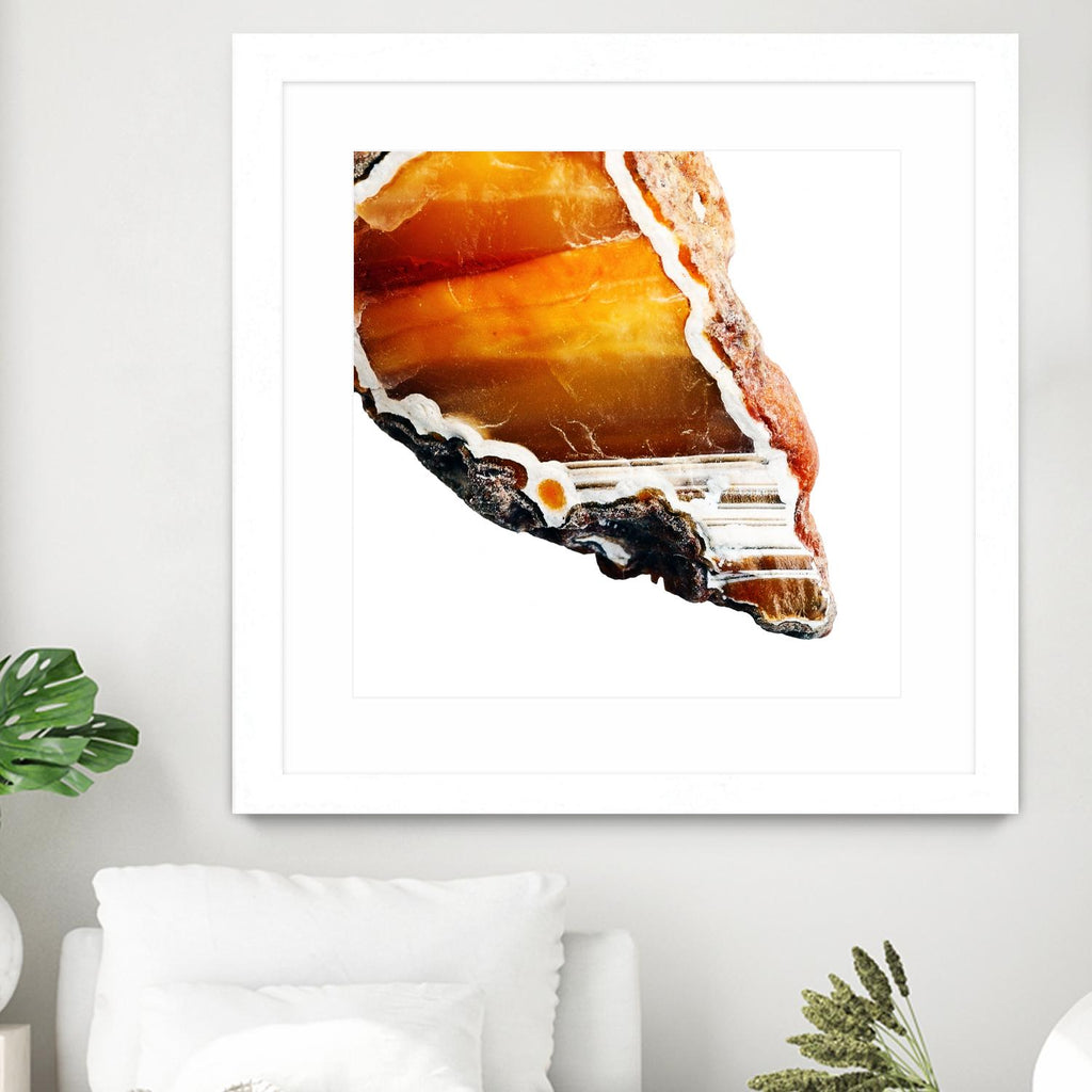 Blood Orange Agate A by GI ArtLab on GIANT ART - white abstract