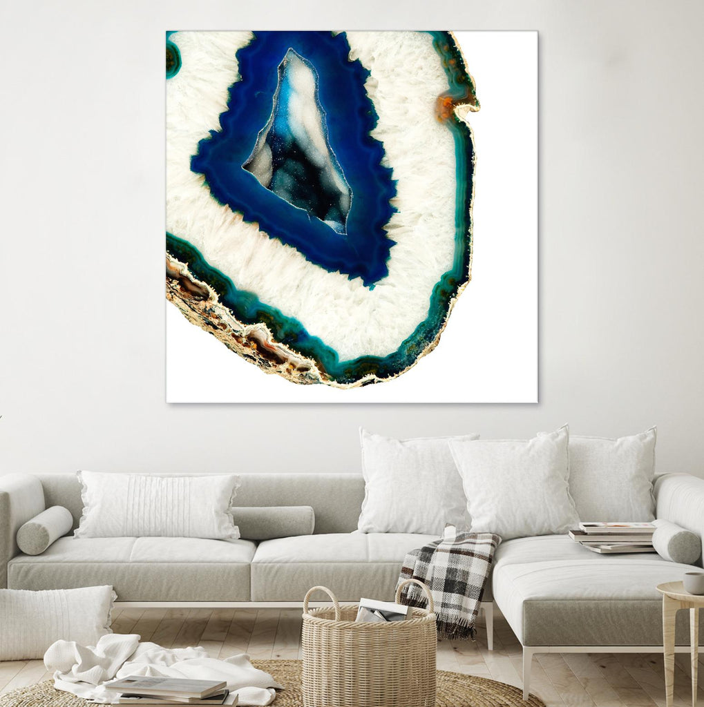 Mediterranean Agate A par GI ArtLab sur GIANT ART - agate bleue abstraite