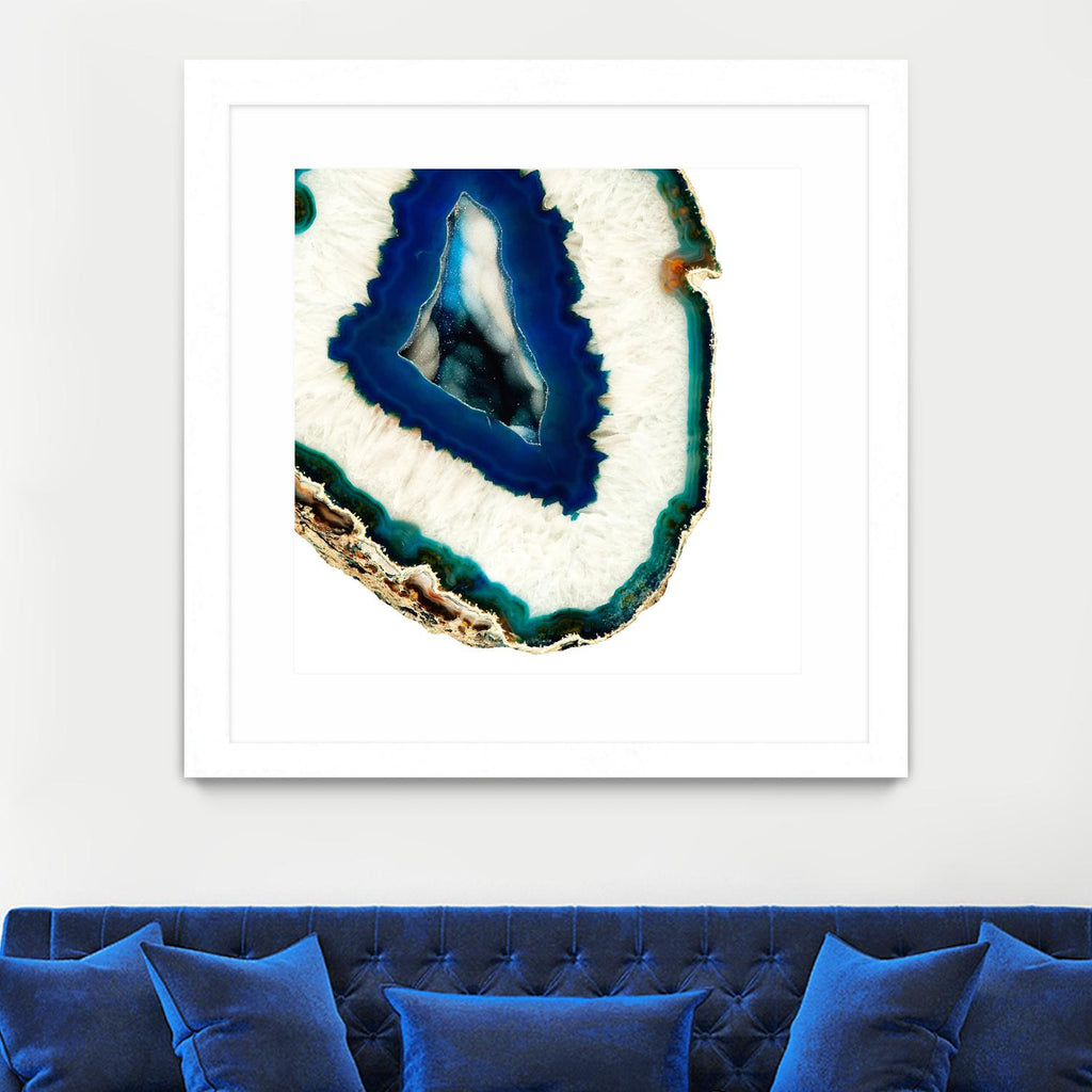 Mediterranean Agate A by GI ArtLab on GIANT ART - blue abstract agate