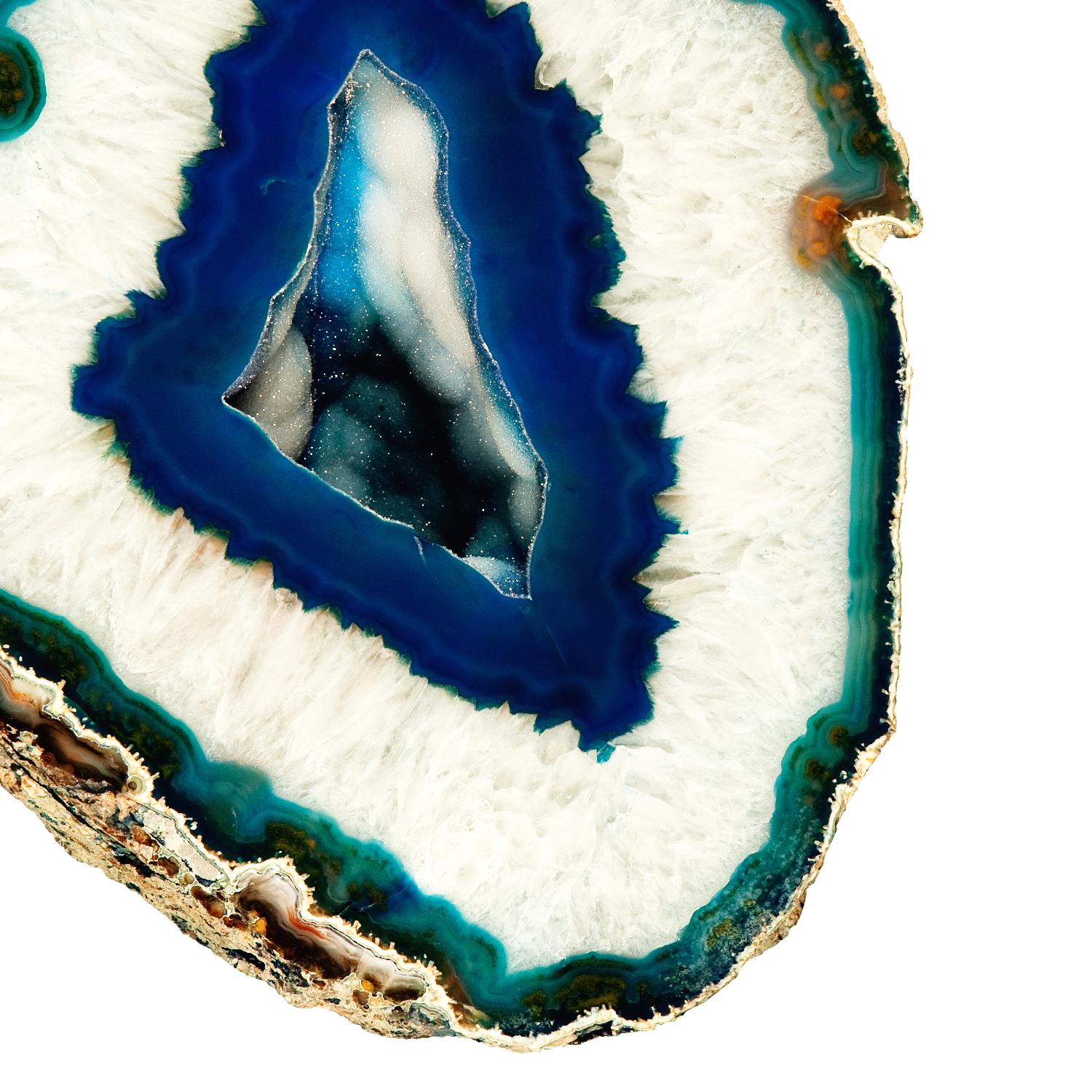 Mediterranean Agate A par GI ArtLab sur GIANT ART - agate bleue abstraite