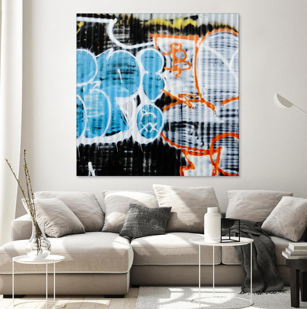 Graffiti Study 5 by Acer Images on GIANT ART - blue abstract