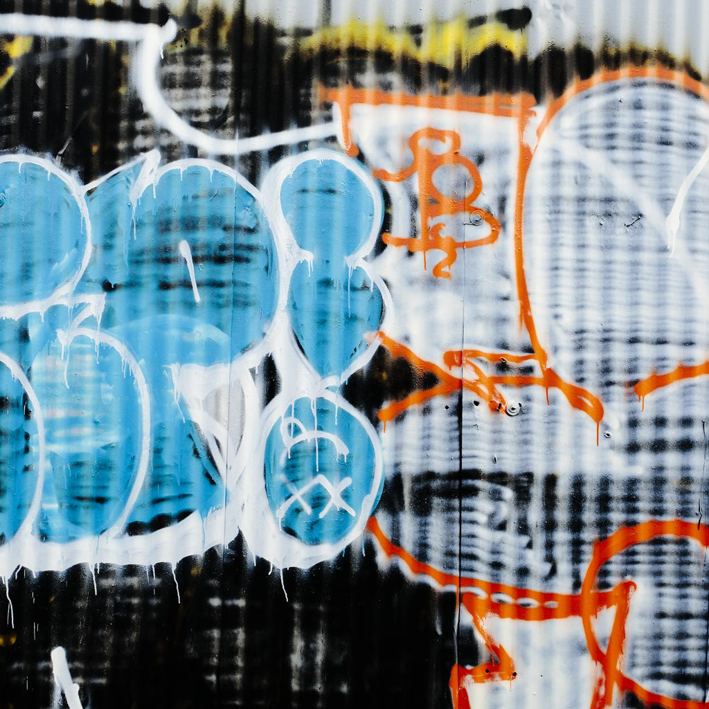 Graffiti Study 5 by Acer Images on GIANT ART - blue abstract