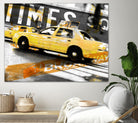 Times Square Taxi by GI ArtLab on GIANT ART - orange city scene