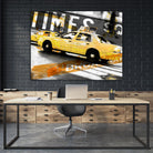 Times Square Taxi by GI ArtLab on GIANT ART - orange city scene