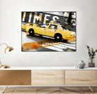 Times Square Taxi by GI ArtLab on GIANT ART - orange city scene