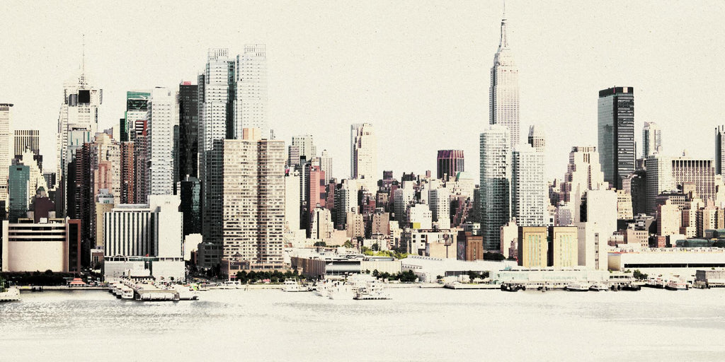 New York Waterfront A par GI ArtLab sur GIANT ART - scène de ville noire
