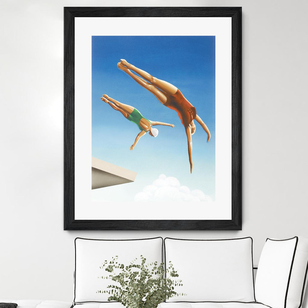 High Dive by Gregory Garrett on GIANT ART - white contemporary
