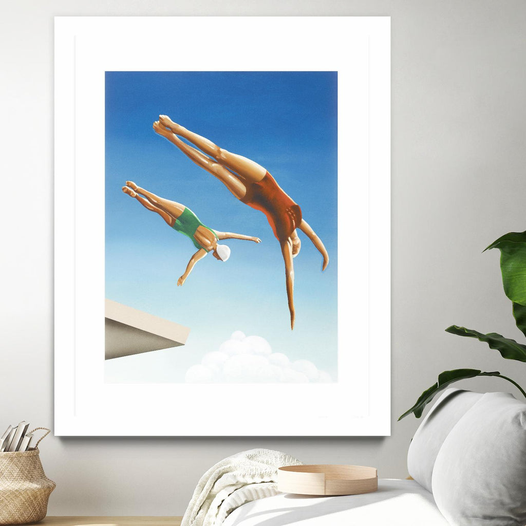 High Dive by Gregory Garrett on GIANT ART - white contemporary