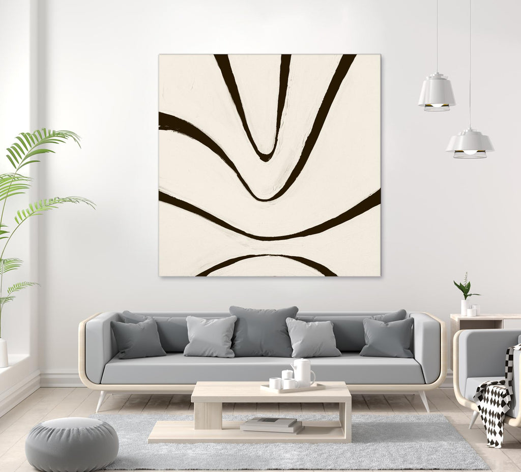 Sepia B by Franka Palek on GIANT ART - beige abstract