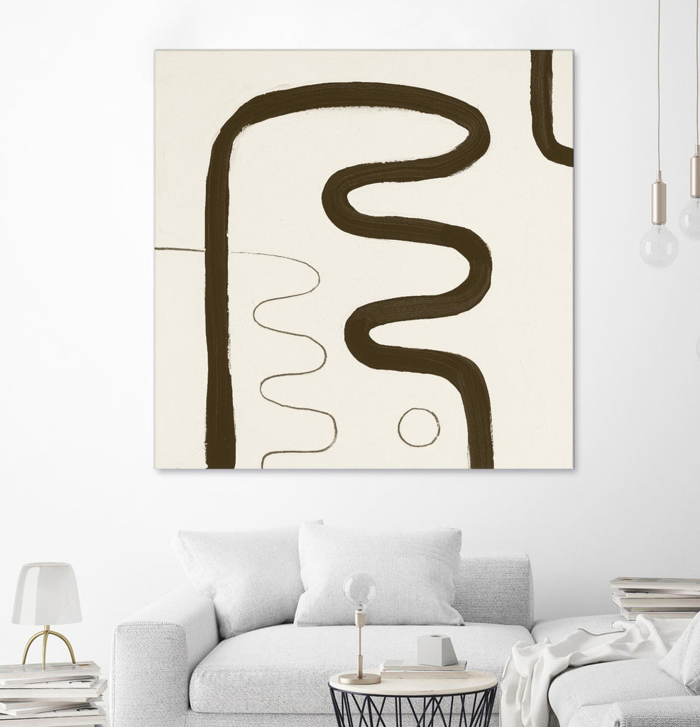 Sepia K by Franka Palek on GIANT ART - beige abstract