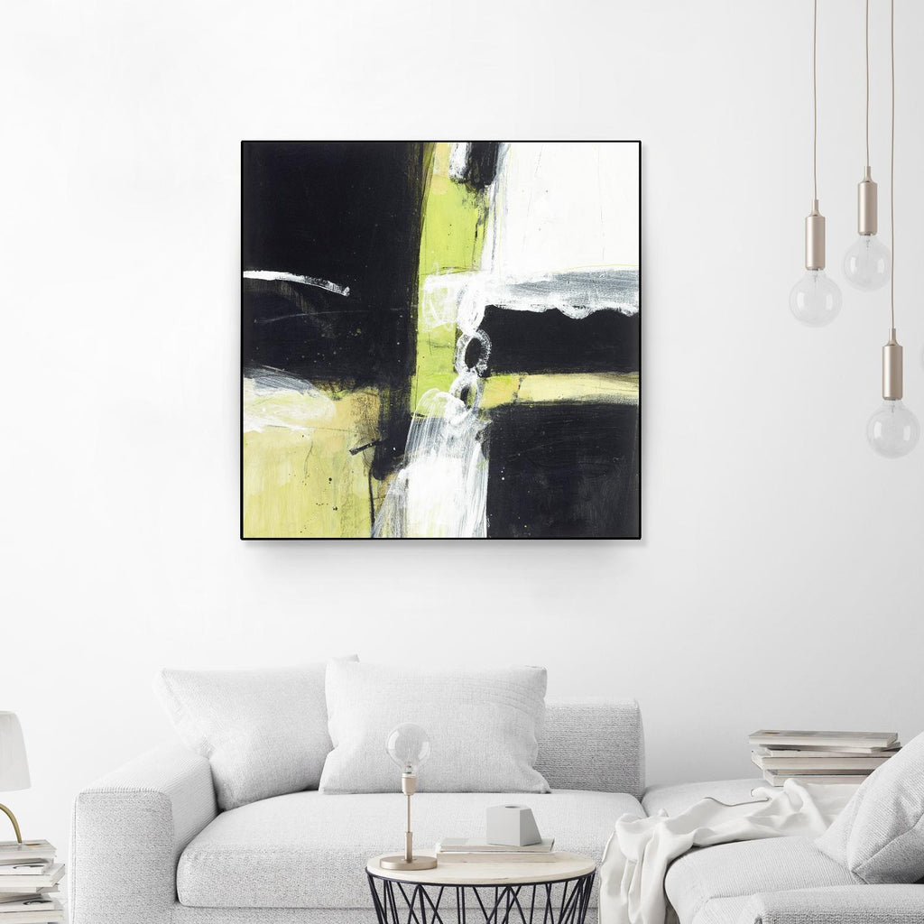 Confluence D by JB Hall on GIANT ART - green abstract
