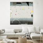 Silver Beach A by David Dauncey on GIANT ART - black abstract