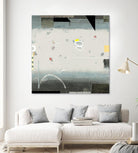 Silver Beach A by David Dauncey on GIANT ART - black abstract
