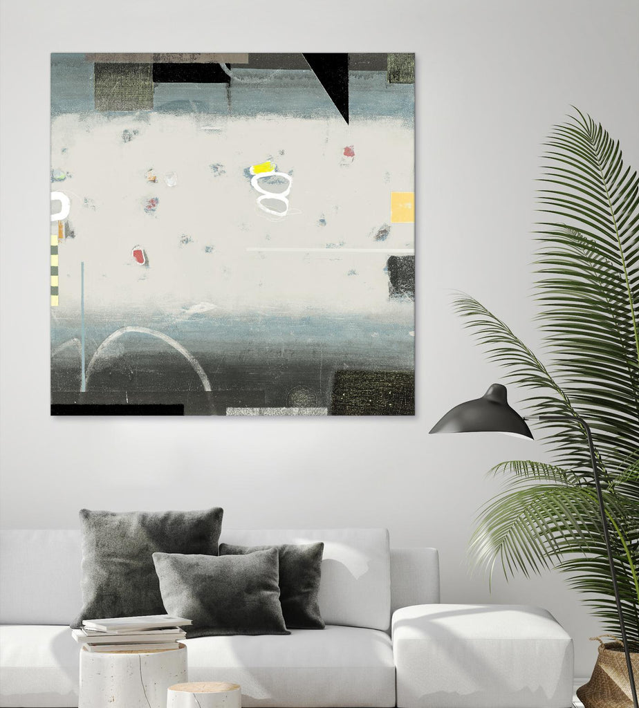 Silver Beach A by David Dauncey on GIANT ART - black abstract