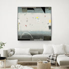 Silver Beach A by David Dauncey on GIANT ART - black abstract