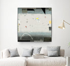 Silver Beach A by David Dauncey on GIANT ART - black abstract