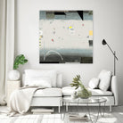 Silver Beach A by David Dauncey on GIANT ART - black abstract