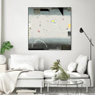 Silver Beach A by David Dauncey on GIANT ART - black abstract