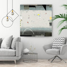 Silver Beach A by David Dauncey on GIANT ART - black abstract