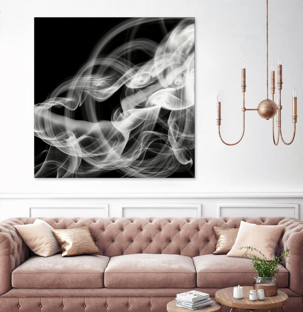 Abstrait de fumée par THE Studio sur GIANT ART - abstrait noir