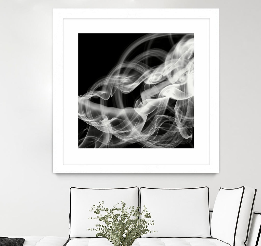 Abstrait de fumée par THE Studio sur GIANT ART - abstrait noir