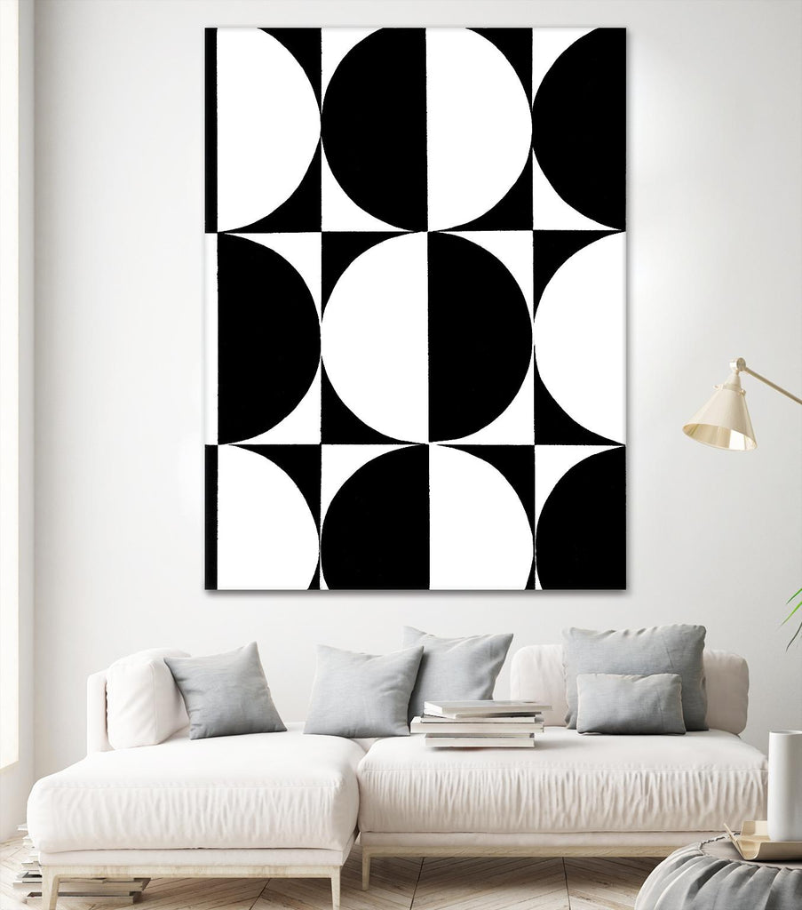 Monochrome Patterns 5 par Natasha Marie sur GIANT ART - abstrait noir