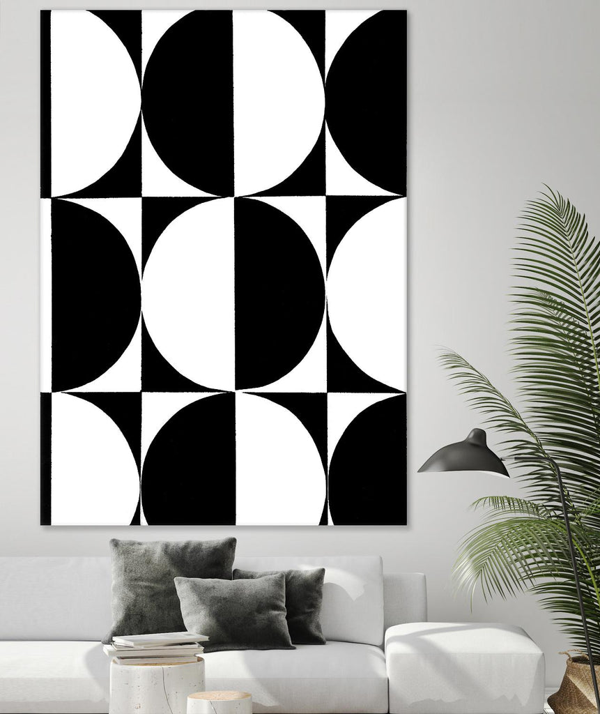 Monochrome Patterns 5 par Natasha Marie sur GIANT ART - abstrait noir