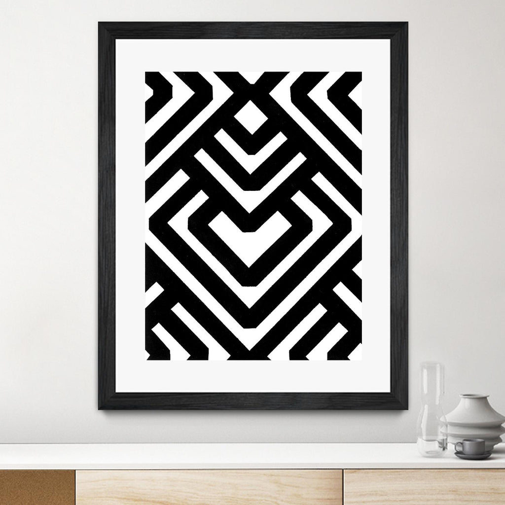 Monochrome Patterns 6 by Natasha Marie on GIANT ART - black abstract