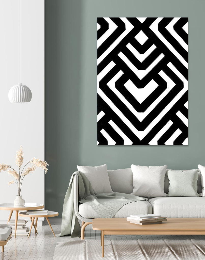 Monochrome Patterns 6 by Natasha Marie on GIANT ART - black abstract