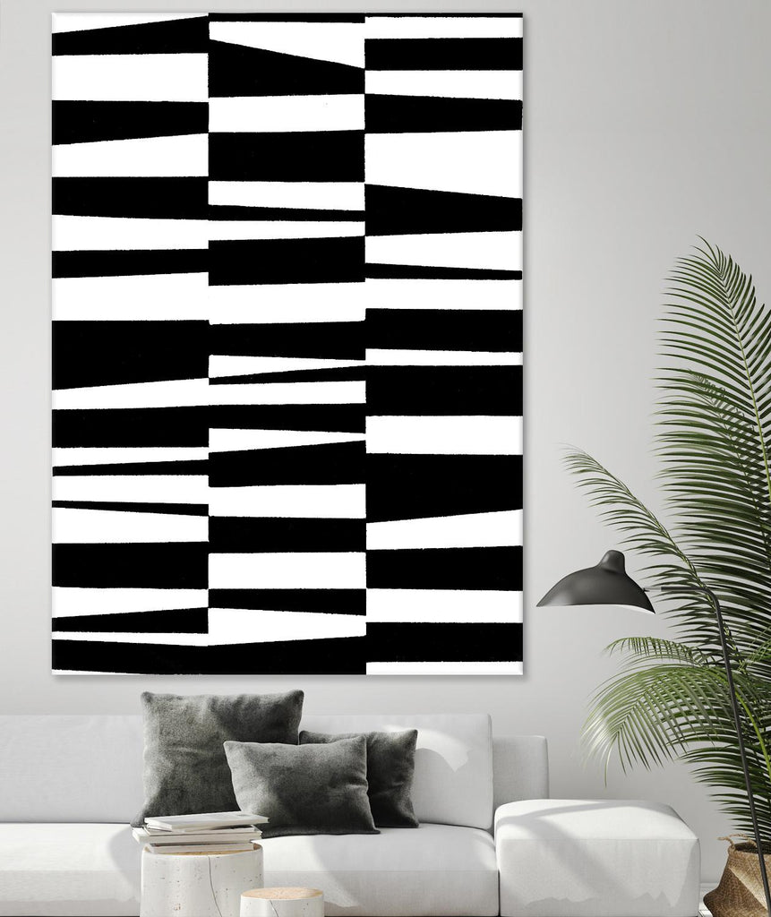 Monochrome Patterns 7 par Natasha Marie sur GIANT ART - abstrait noir