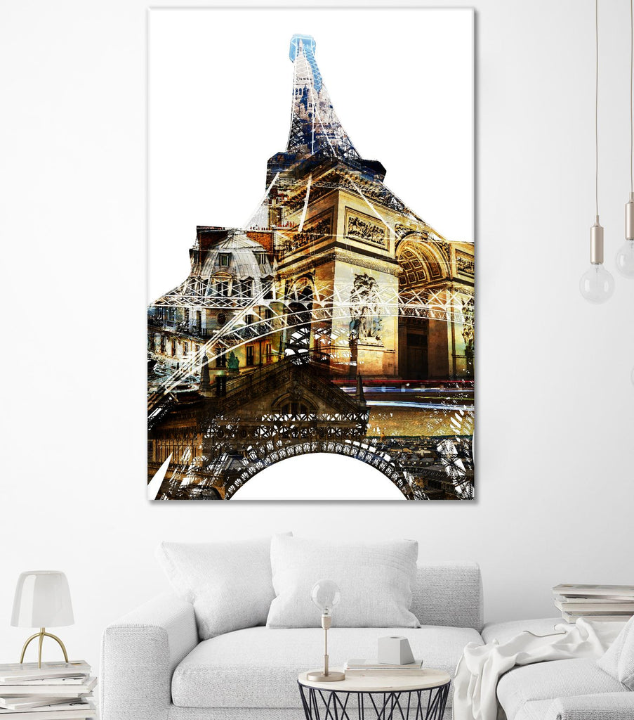 Paris Spirit by THE Studio on GIANT ART - yellow city scene