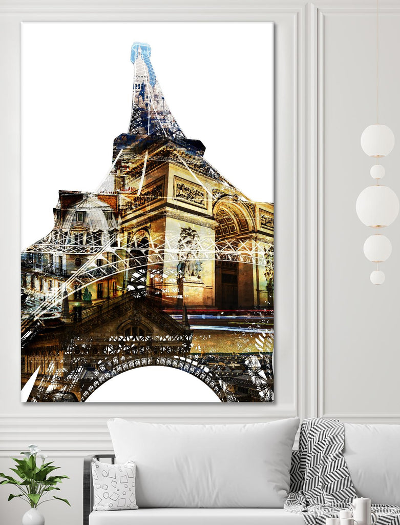 Paris Spirit par THE Studio sur GIANT ART - scène de ville jaune