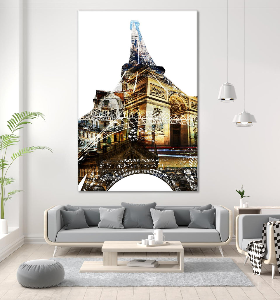 Paris Spirit by THE Studio on GIANT ART - yellow city scene