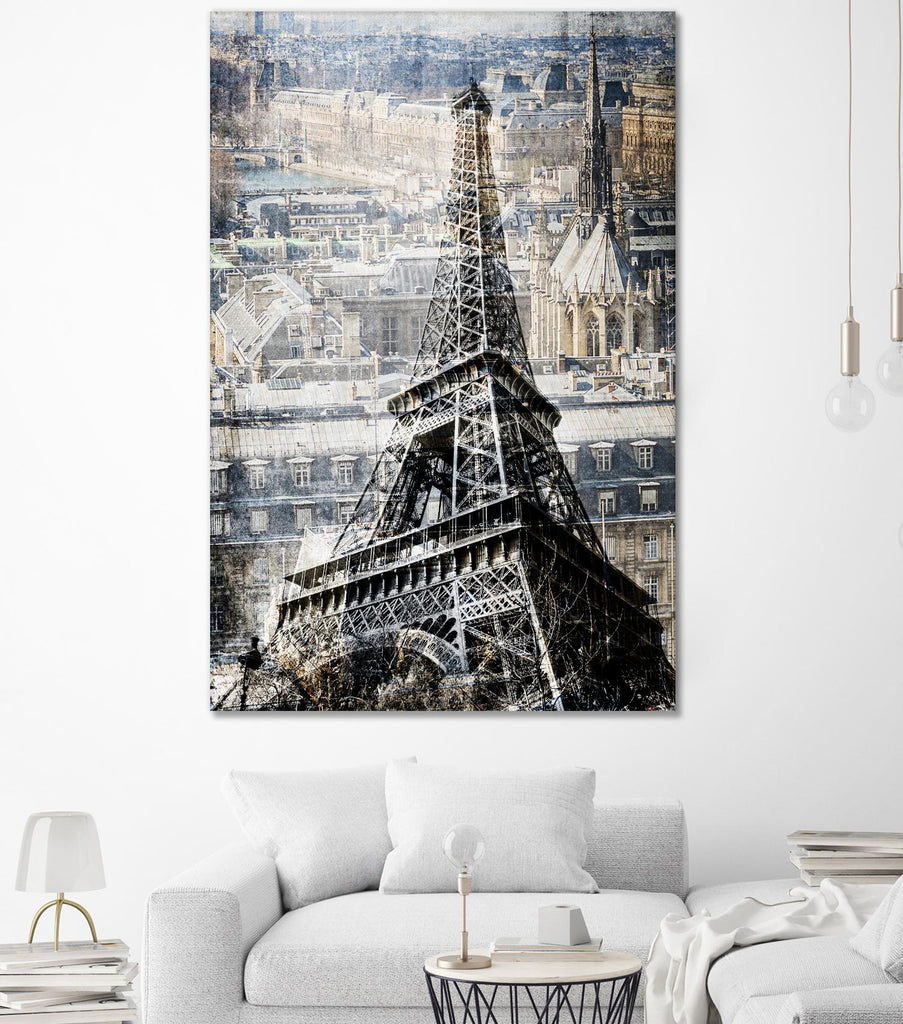 Paris par THE Studio sur GIANT ART - scène de ville noire
